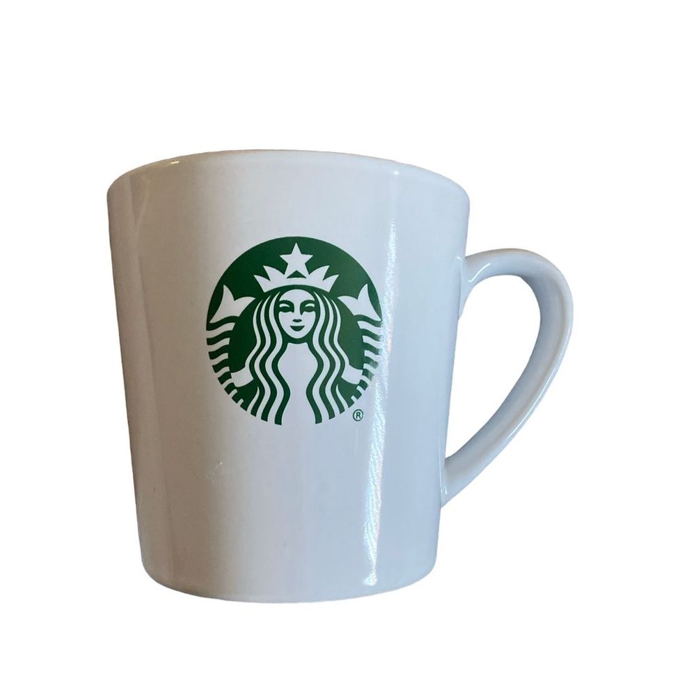 Starbucks White Green Siren Mermaid Logo 14.2 oz Coffee Mug Tea Cup 2017